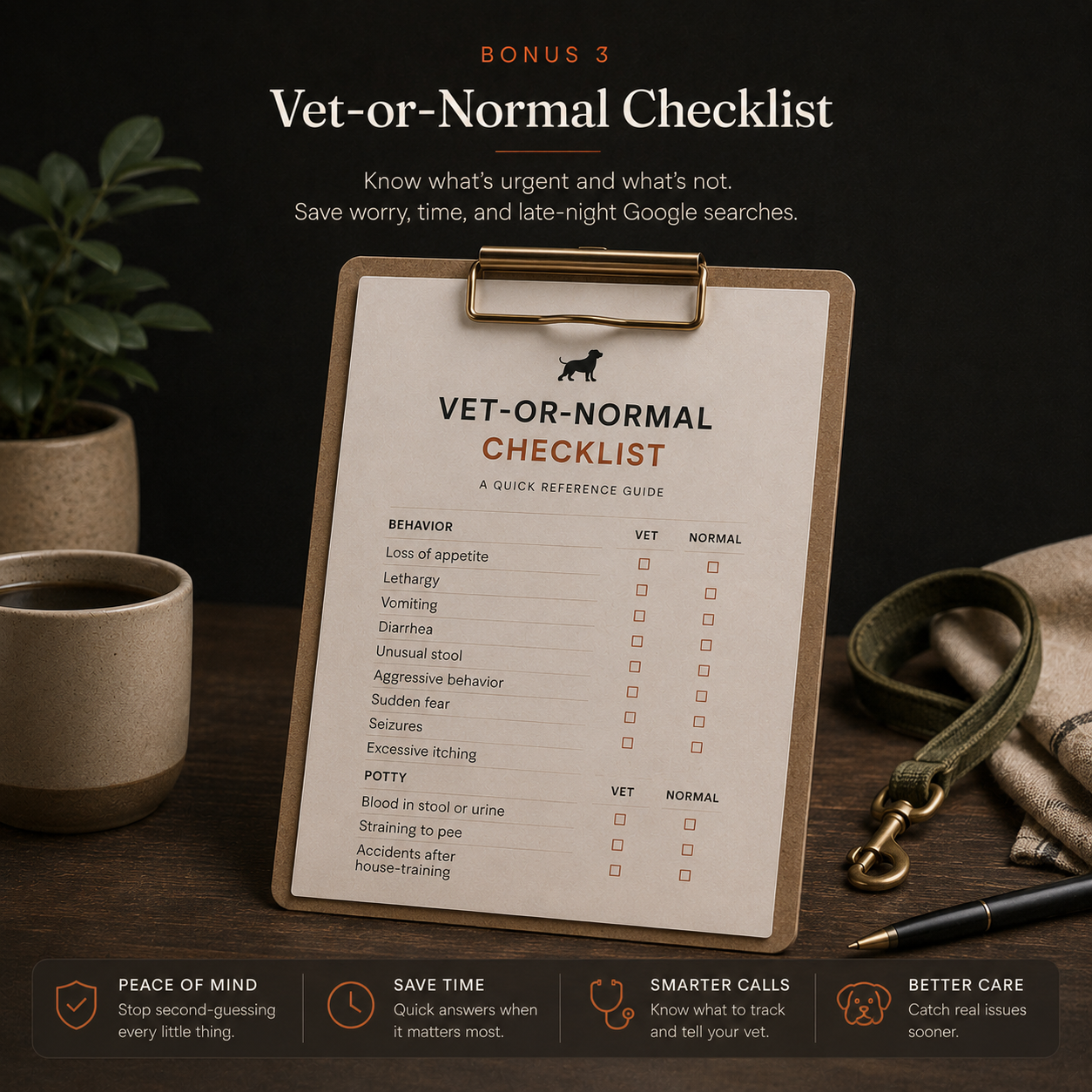 Vet-or-Normal Checklist printable mockup